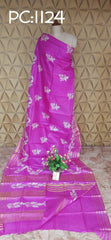 Pure Tussar Silk print saree