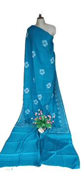 Pure Tussar Silk print saree