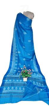 Pure Tussar Silk print saree