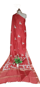Pure Tussar Silk print saree