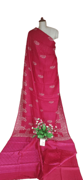 Pure Tussar Silk print saree