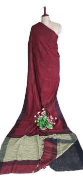 PURE LINEN SAREE SILK ZONE