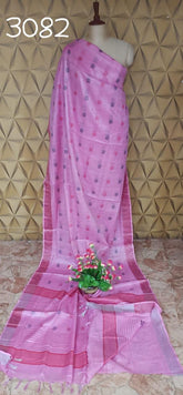 TISHU LINEN BUTA SAREE SILK ZONE