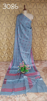TISHU LINEN BUTA SAREE SILK ZONE