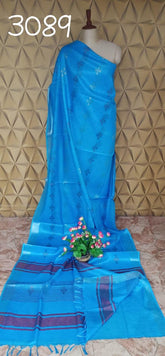 TISHU LINEN BUTA SAREE SILK ZONE