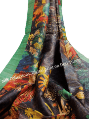 Handloom tussur silk digital print saree SILK ZONE