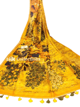 Handloom tussur silk digital print saree SILK ZONE