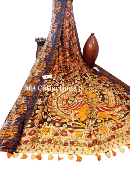 Handloom tussur silk digital print saree SILK ZONE