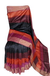 Pure Tussar Silk print saree