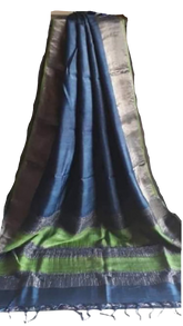 Pure Tussar Silk print saree
