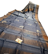 Pure Tussar Silk print saree