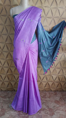 Soft Silk embroidery saree SILK ZONE