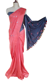 Soft silk embroidery saree SILK ZONE