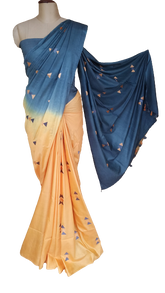 Soft silk embroidery saree SILK ZONE