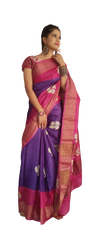 Pure Tussar Silk print saree