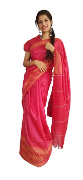 Soft silk jacquard border saree SILK ZONE