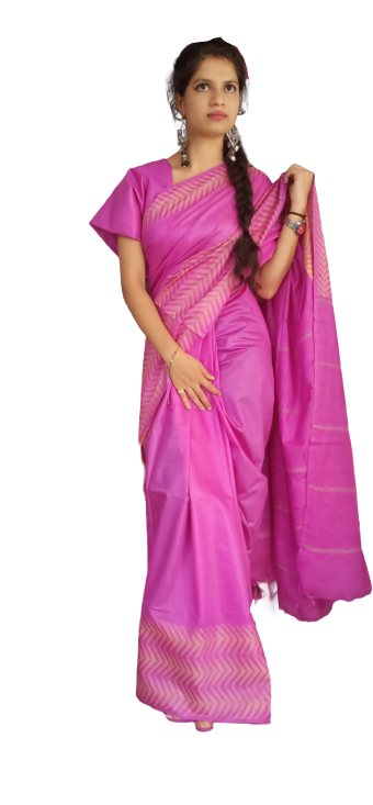 Soft silk jacquard border saree SILK ZONE