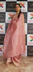 Pure Tussar Silk print saree