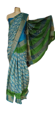 Pure Tussar Silk print saree