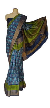 Pure Tussar Silk print saree