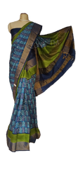 Pure Tussar Silk print saree