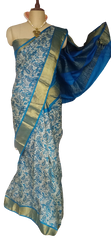 Pure Tussar Silk print saree