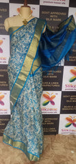 Pure Tussar Silk print saree