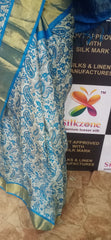 Pure Tussar Silk print saree
