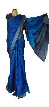 Pure Tussar Silk print saree