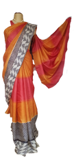 Pure Tussar Silk print saree