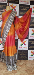 Pure Tussar Silk print saree