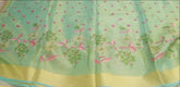 Tissue linen embroidery saree SILK ZONE