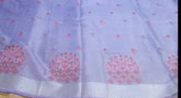 Tissue linen embroidery saree SILK ZONE