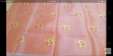 Tissue linen embroidery Saree SILK ZONE