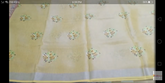 Tissue linen embroidery saree SILK ZONE