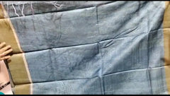 Pure Tussar Silk print saree