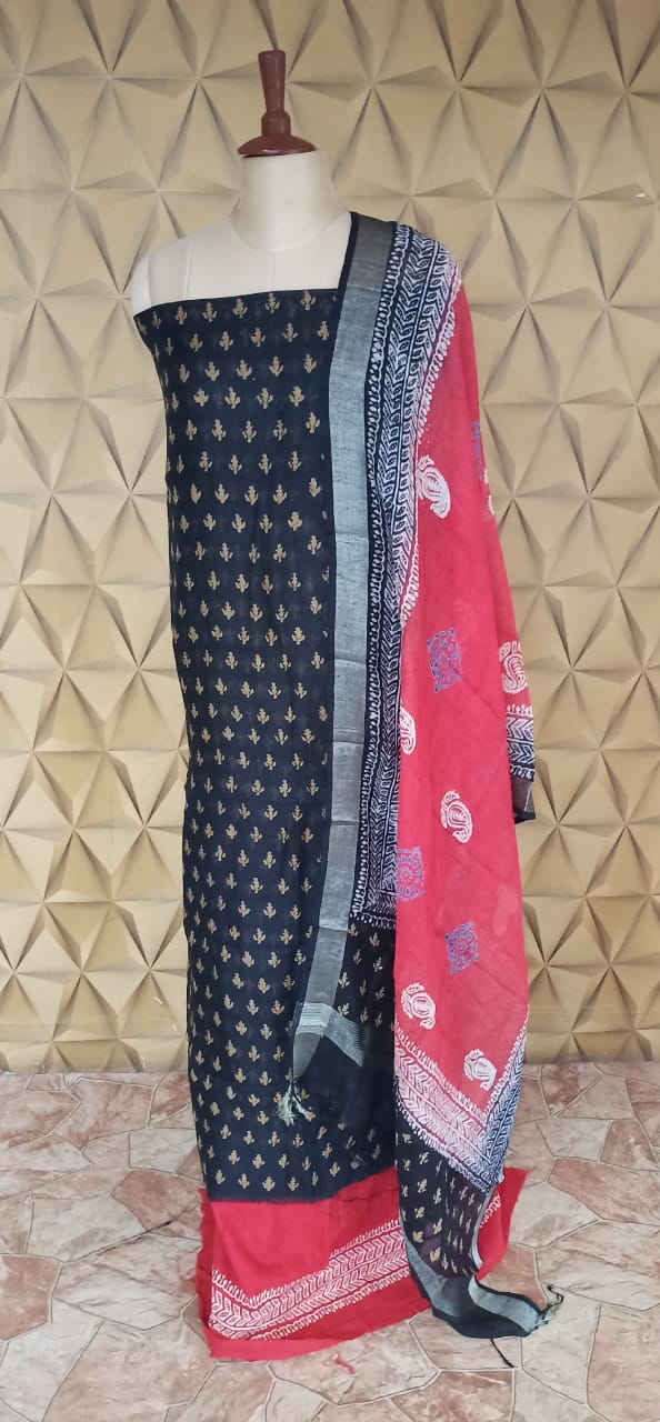 Linen printed suit SILK ZONE