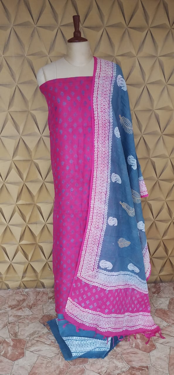 Linen printed suit New trendy linen printed suit