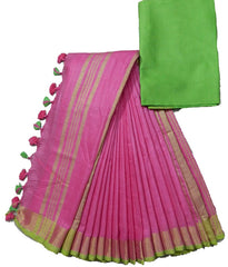 khadi linen saree SILK ZONE