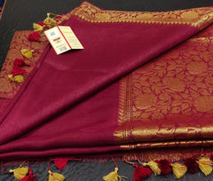 Organza Linen Jacquard Sarees SILK ZONE