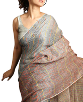 Linen Handloom Khantha Weaving SILK ZONE