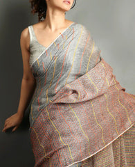 Linen Handloom Khantha Weaving SILK ZONE