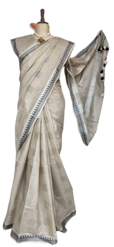 Khadi Linen Fancy Butta Sarees SILK ZONE