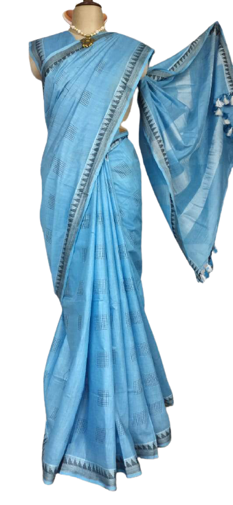 Khadi Linen Fancy Butta Sarees SILK ZONE