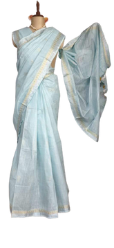 Khadi Linen Fancy Butta Sarees SILK ZONE