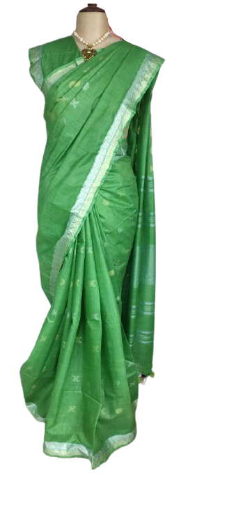 Khadi Linen Fancy Butta Sarees SILK ZONE