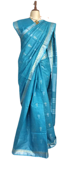 Khadi Linen Fancy Butta Sarees SILK ZONE