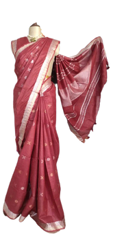 Khadi Linen Fancy Butta Sarees SILK ZONE