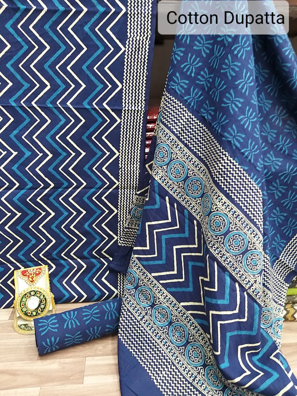 Pure Cotton Suit With Hand Batik Print SILK ZONE