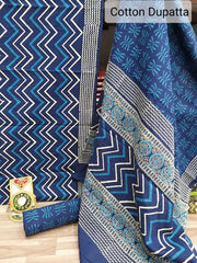 Pure Cotton Suit With Hand Batik Print SILK ZONE